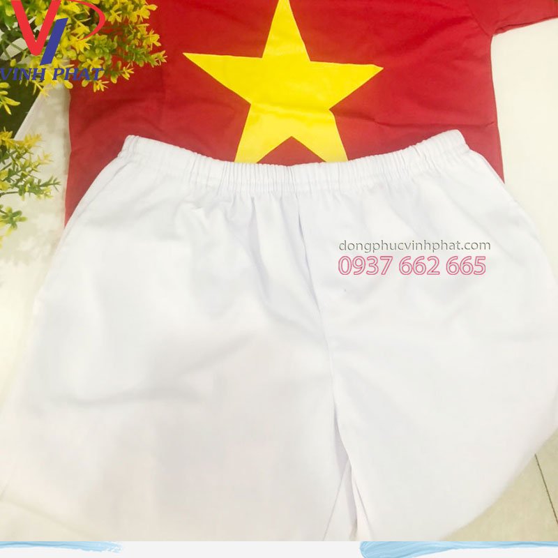 Bộ Áo Cờ Đỏ Sao Vàng Cho Bé Nam Mẫu Đẹp