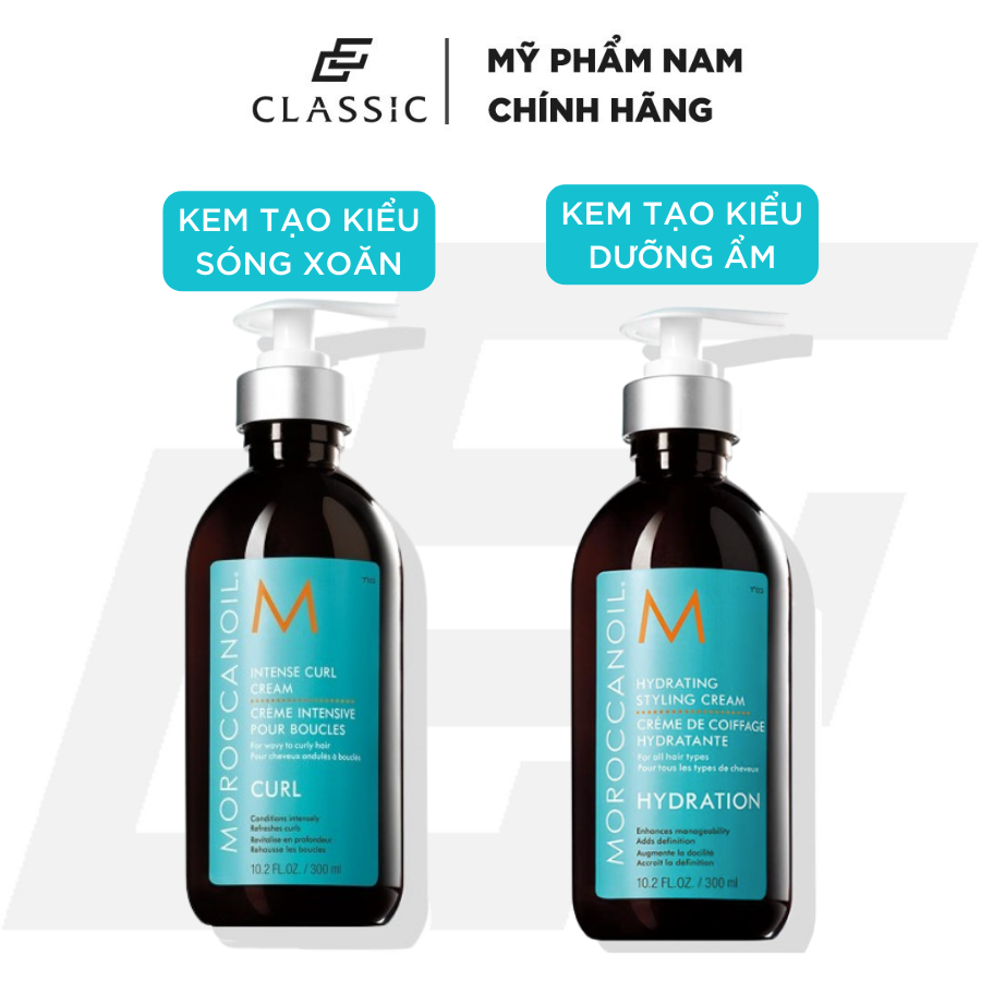 Kem Tạo Kiểu Sóng Xoăn Moroccanoil Intense Curl Cream