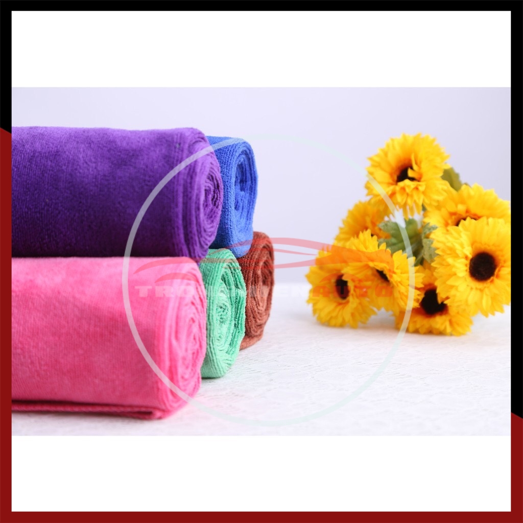 Khăn Lau Đa Năng Microfiber Rửa Ô Tô Xe Hơi Xe Máy Nhà Bếp 3M Mềm Mịn Thấm Hút Nước Cực Tốt (màu ngẫu nhiên)