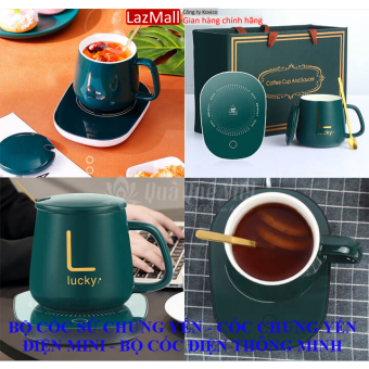 BỘ CỐC SỨ CHƯNG YẾN - CỐC CHƯNG YẾN ĐIỆN MINI - BỘ CỐC ĐIỆN THÔNG MINH CẢM ỨNG ĐA NĂNG PHA TRÀ, PHA CAFE, HÂM CHÁO,SŨA, SIÊU TIỆN