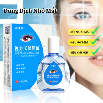 Nước Nhỏ Mắt Giúp Mắt Sáng, Hết Khô, Hết Nhức Mỏi Cải Thiện Thị Lực 15ML