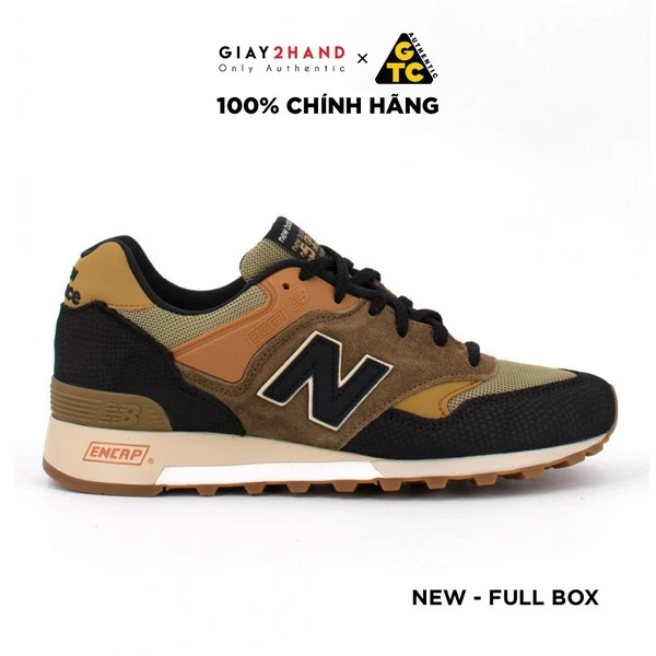 Giày sneaker thể thao new balance m 577 cob "made in uk" tan/black - m577cob - new 100% fullbox