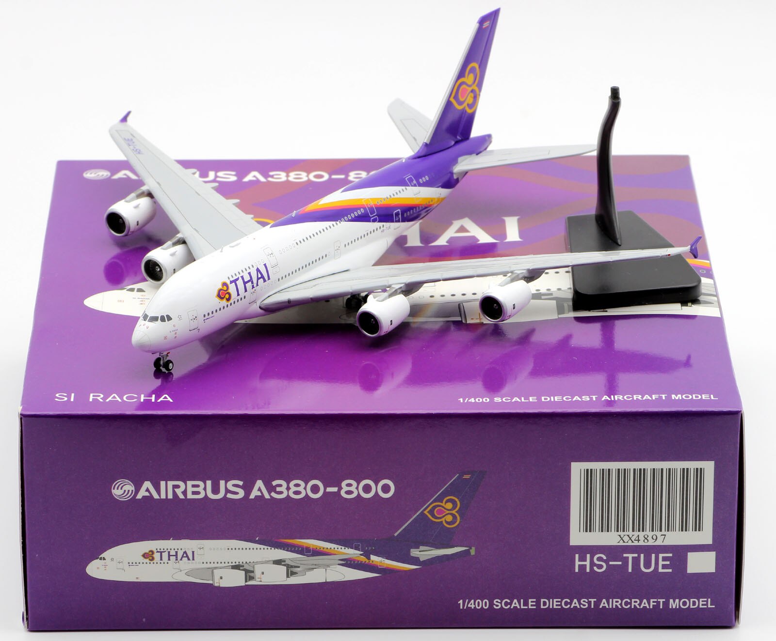XX4897 Alloy Collectible Plane Gift JC Wings 1:400 Thai Airways