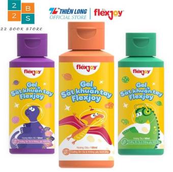Gel sát khuẩn tay Flexjoy Flex-JHSA001 - Nhà sách Hồng Bách - Sạch khuẩn 99.99%, Không gây kích ứng da - Có 3 mùi hương (dâu, táo, mâm xôi)