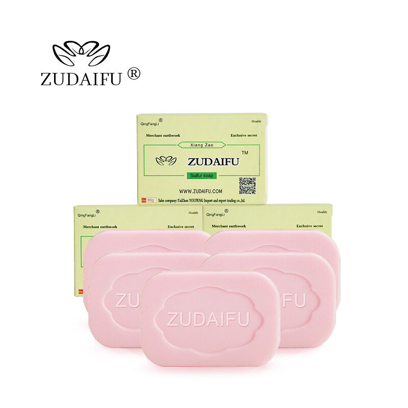  5 Cục Xà Phòng Lưu Huỳnh ZUDAIFU Chính Hãng Xà Phòng Tắm Làm Trắng Da Tắm Bong Bóng Nước Hoa Trị Chàm Tiết Bã Nhờn Chống Nấm Xà Phòng Chăm Sóc Da Sửa Chữa Bệnh Vẩy Nến 