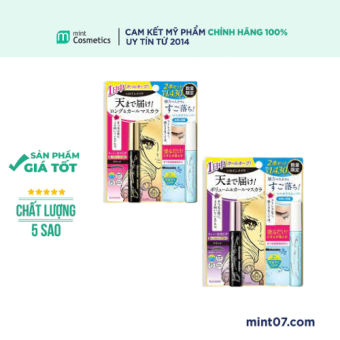 Set mascara + tẩy trang mascara Kiss me Heroine Make