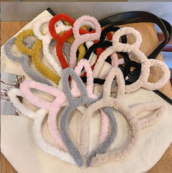 Cài tóc bờm tóc tai thỏ tai mèo bọc nhung lông dễ thương cho nữ