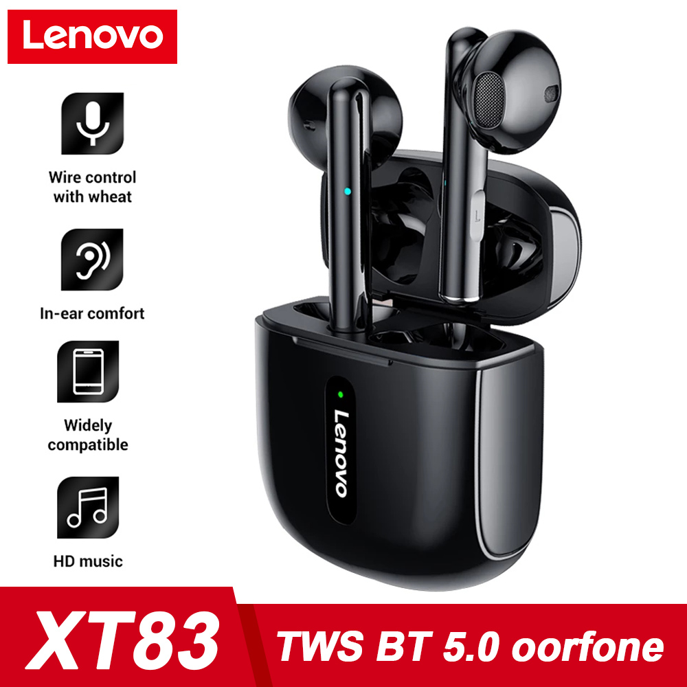 Lenovo tai nghe không dây xt83 tai nghe chống nước điều khiển cảm ứng có mic tai nghe nhét tai chơi game 5.0 tương thích bluetooth