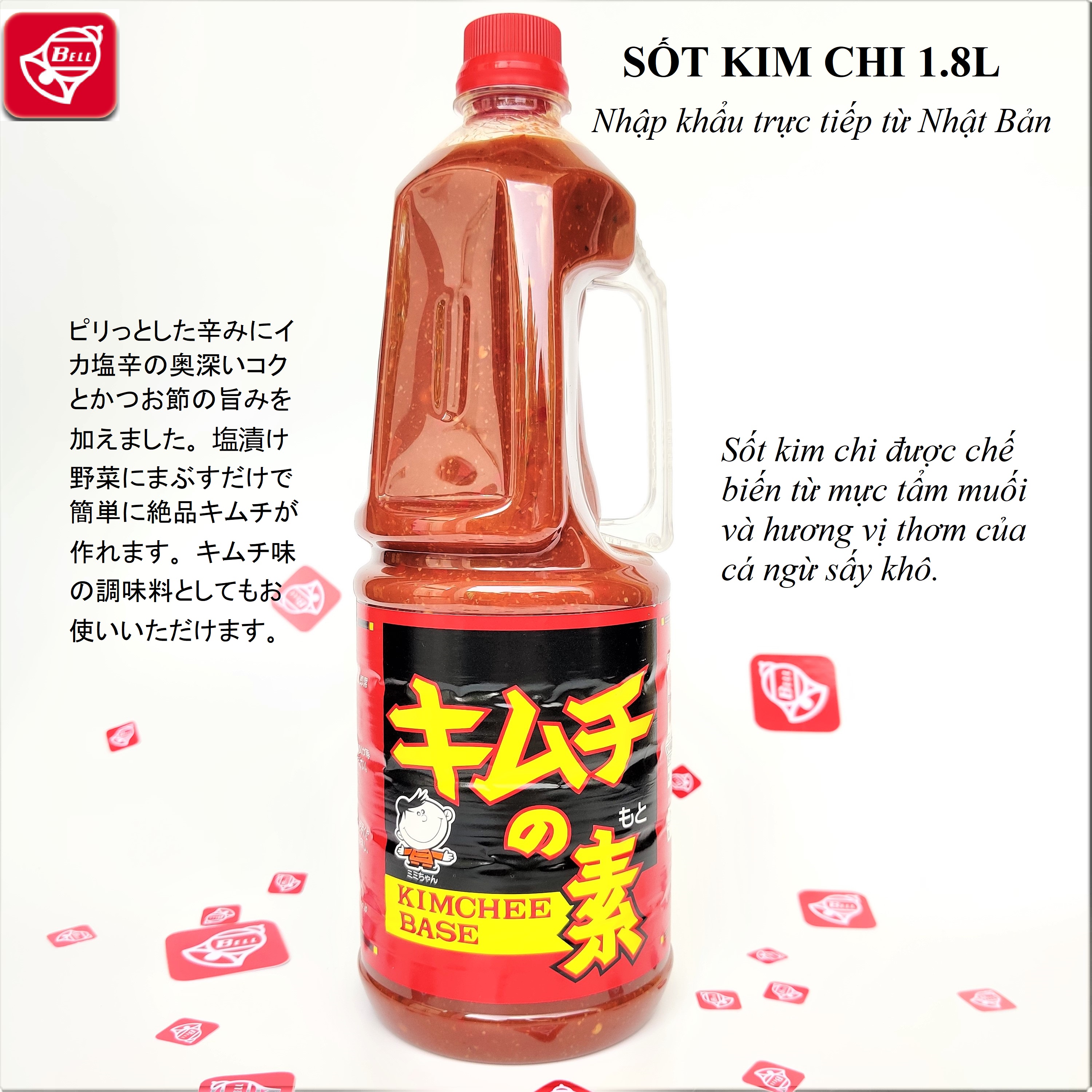 Sốt kim chi chai 1.8l bell foods