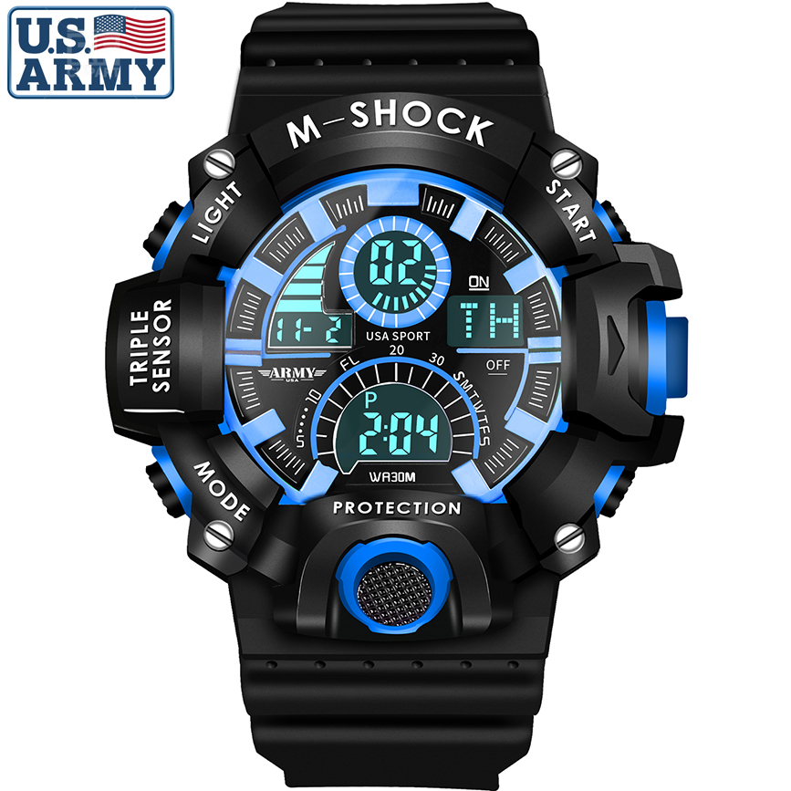 Đồng hồ Nam ARMY USA Chống Nước Siêu Bền, Thương Hiệu Cao Cấp từ Mỹ