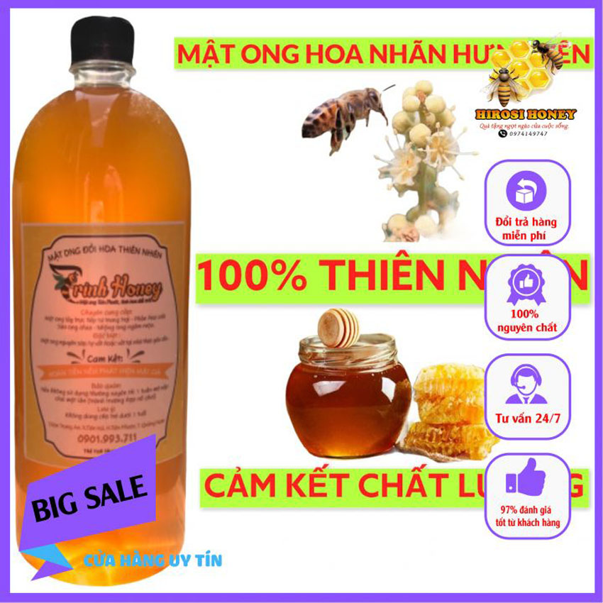Mật Ong Hoa Nhãn Hưng Yên 1400gr