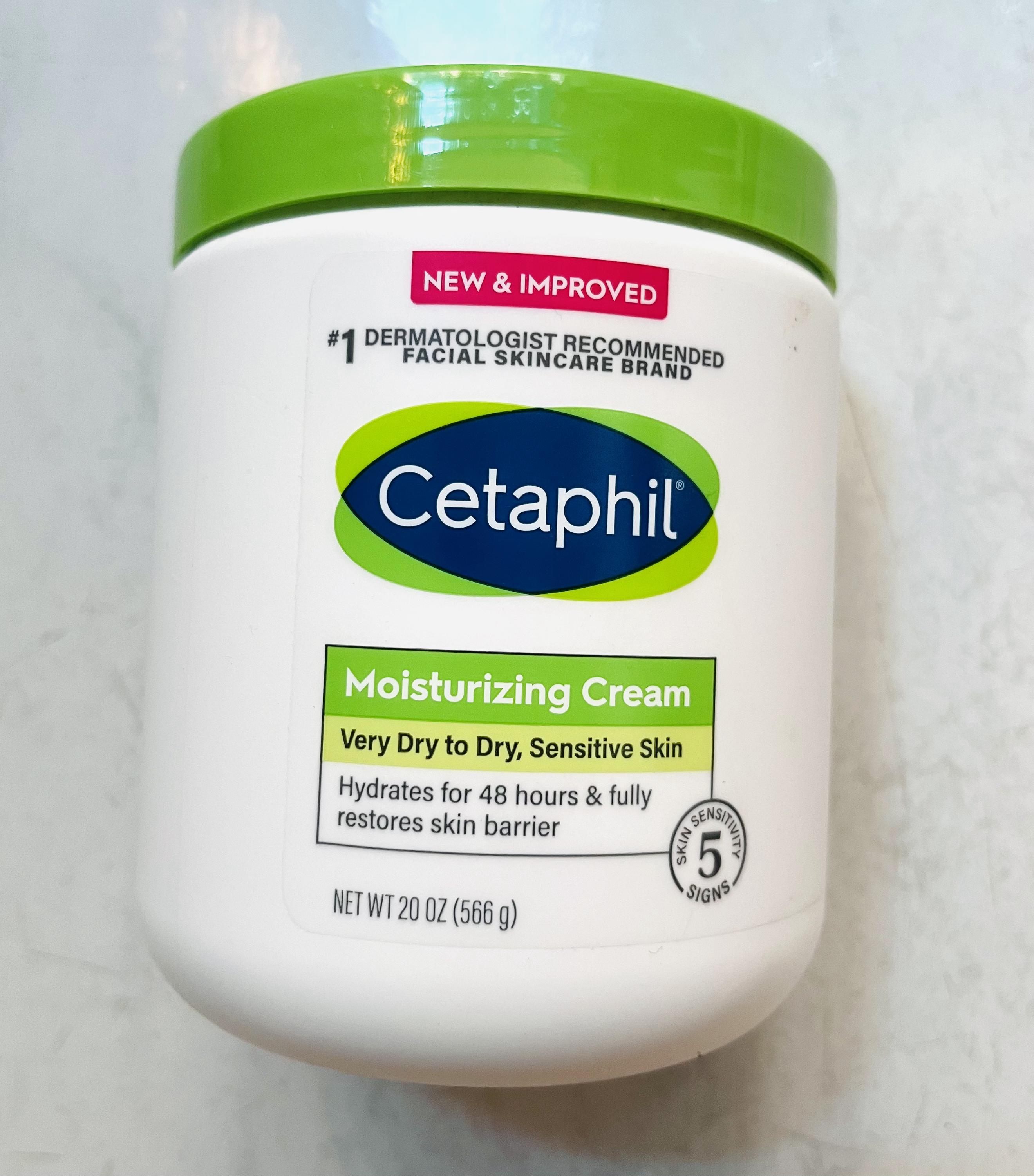 1 Hộp kem dưỡng ẩm toàn thân Cetaphil Moisturizing Cream dành cho da khô, da nhạy cảm 566g - Tách set - Sản xuất Canada