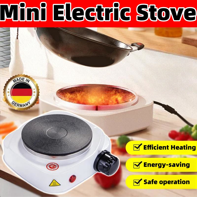 Tebru Coffee Heater,Stove Cooking Plate,Portable 500W Electric Mini Stove  Hot Plate Multifunctional Home Heater US Plug 110V 