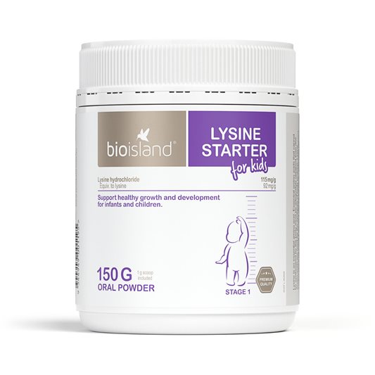 Bột tăng chiều cao cho bé Bio Island Lysine Starter của Úc giúp bé ăn ngon, tăng hấp thu