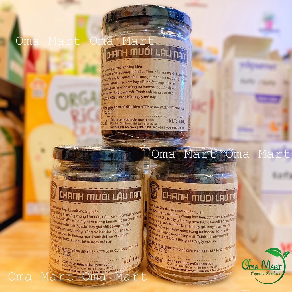 Chanh muối lâu năm Homefood 150g