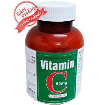 Viên uống Vitamin C 50mg- Giúp bổ sung Vitamin C, tăng đề kháng cho cơ thểChi tiết sản phẩm   Ngoài việc bổ sung vitamin C bằng cách ăn các thực phẩm tự nhiên có chứa nhiều vi lượng này, chúng ta hoàn toàn có thể sử dụng các loại thực phẩm