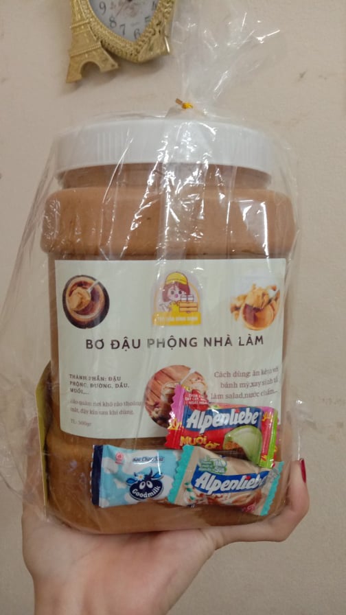 HŨ SIÊU TO KHỔNG LỒ BƠ ĐẬU PHỘNG NHÀ LÀM/ bơ đậu / bơ phết bánh mì HŨ LỚN 2KG
