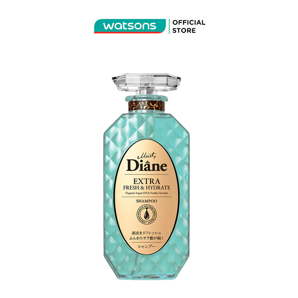 Dầu Gội Diane Extra Fresh & Hydrate Shampoo Kiểm Soát Dầu Thừa Hương Khuynh Diệp 450ml