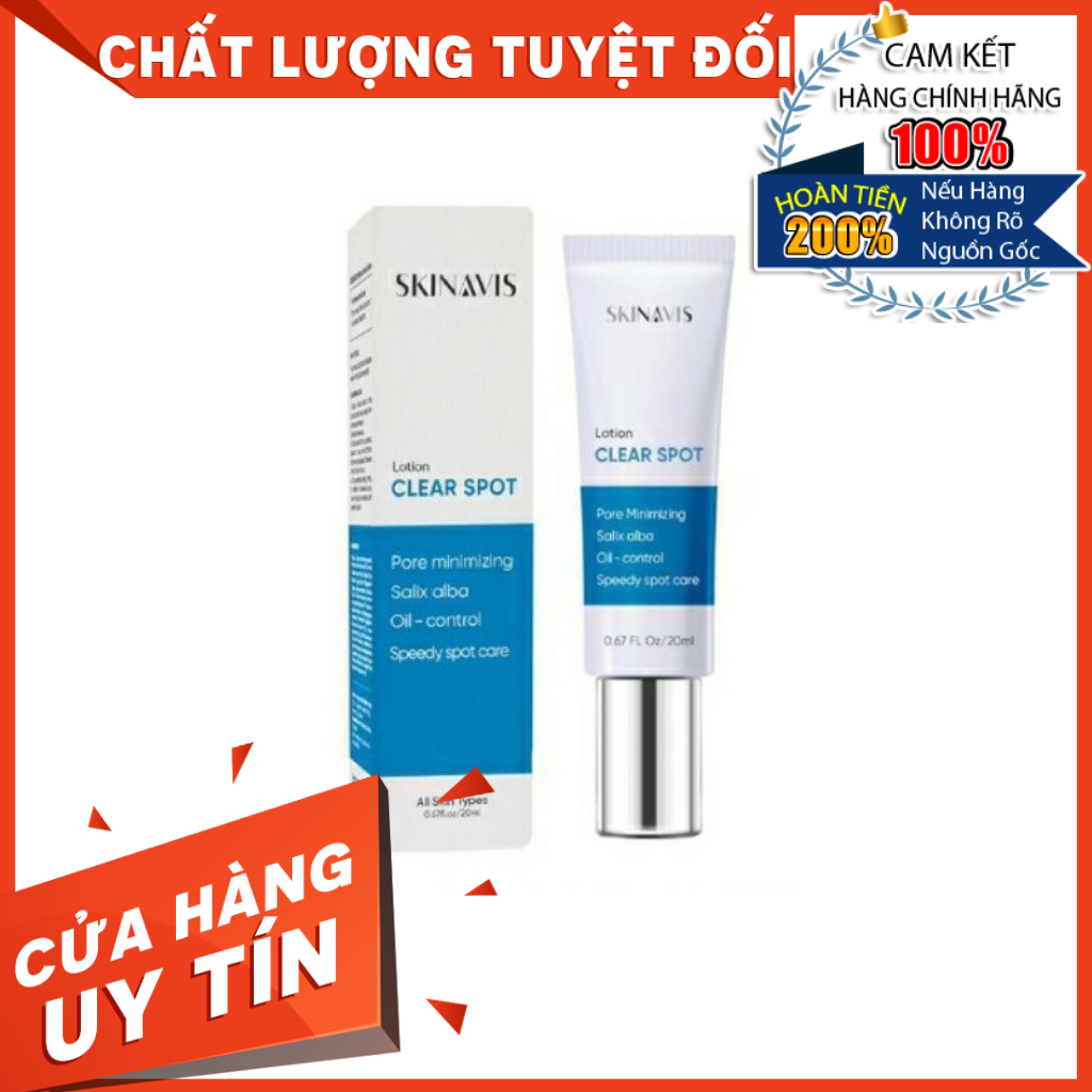 Hàng nhập khẩu - lotion kiểm soát mụn và dầu nhờn skinavis bha clear spot giảm ngừa mụn ẩn mụn đầu đen đầu trắng bã nhờn - duocmyphamdran