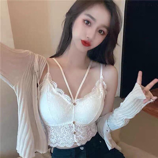 Áo 2 dây, áo bra ren cao cấp 4 khuy
