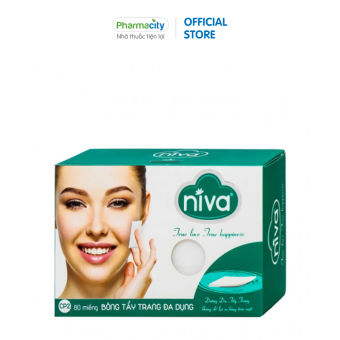 Bông tẩy trang Niva (Hộp 80 miếng)