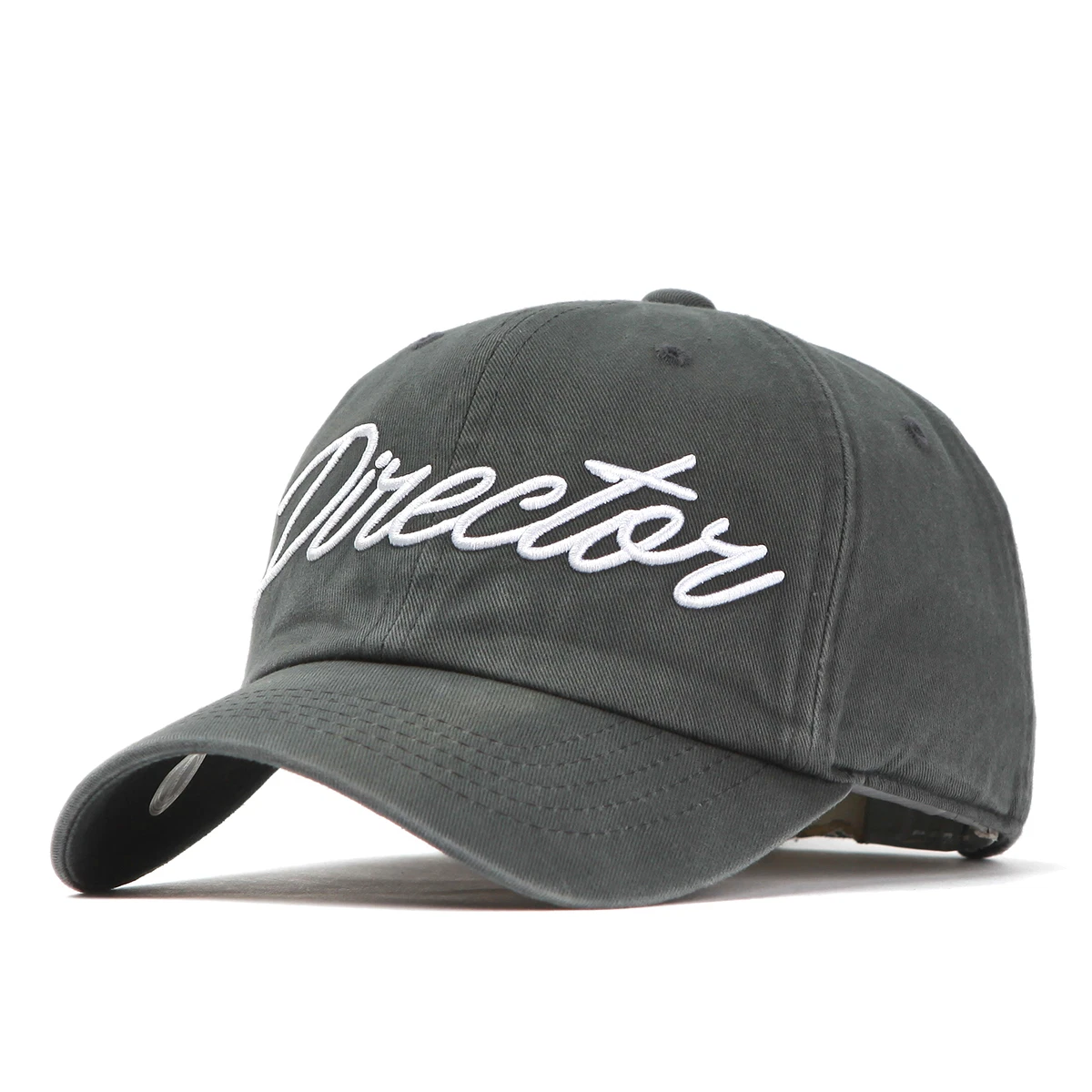 Mũ lưỡi trai nón kết Dadhat Unisex Hàn Quốc nón Thêu 3D Logo chữ Director charcoal