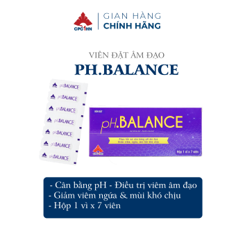 Viên đặt Ph. Balance giảm mùi hôi, viêm âm đạo (Hộp 7 viên)