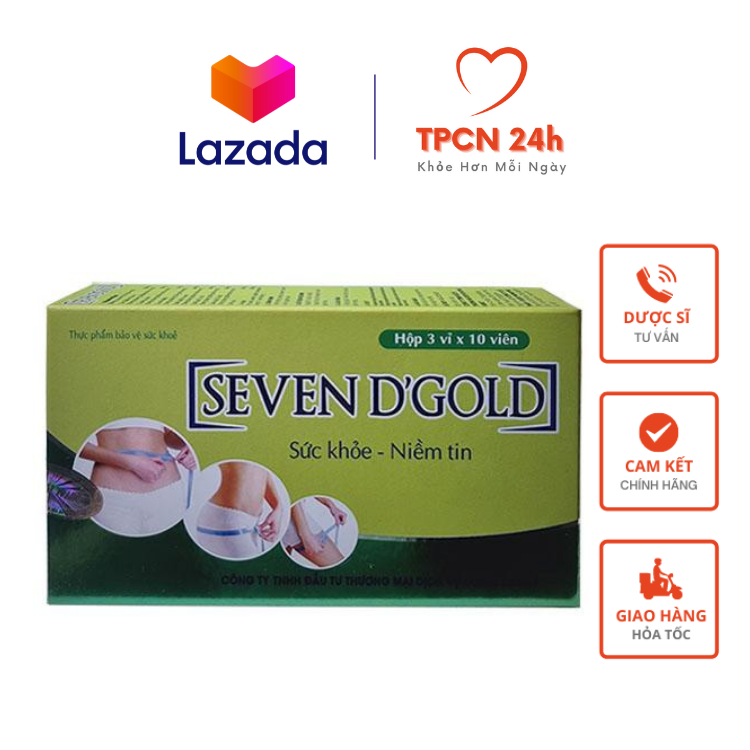 TPBVSK Viên uống giảm cân Seven D'gold
