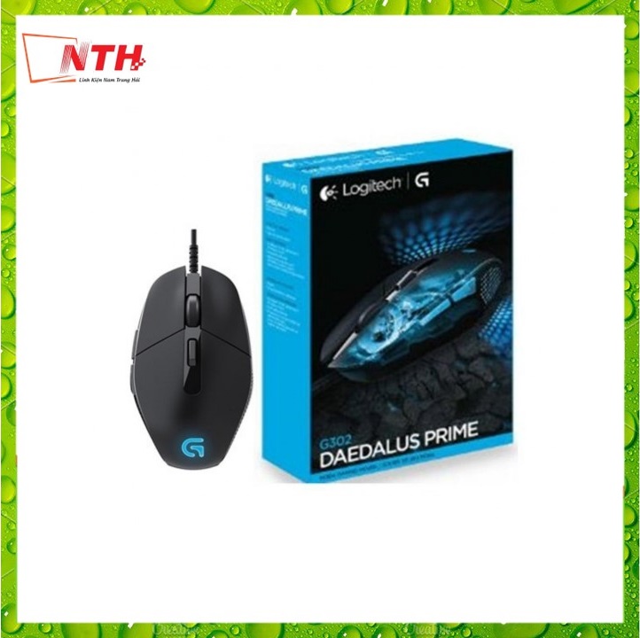 Chuột máy tính Logitech G302 có dây, 3200 DPI tùy chỉnh, ngoại hình lạ mắt, led phát sáng cực đẹp, chuyên gaming