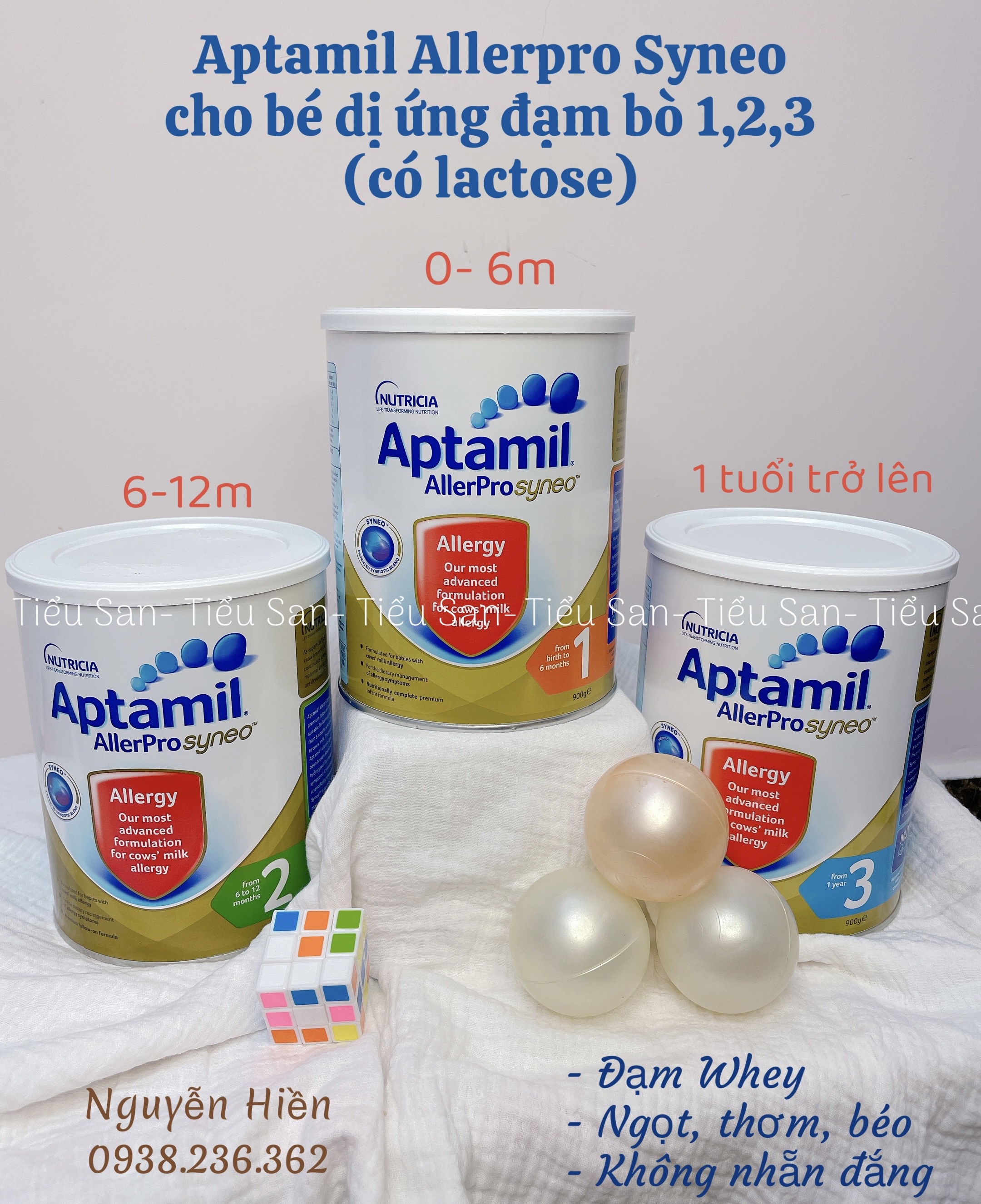 Sữa Aptamil Allerpro Syneo số 2  từ 6-12 tháng tuổi dành cho bé dị ứng đạm