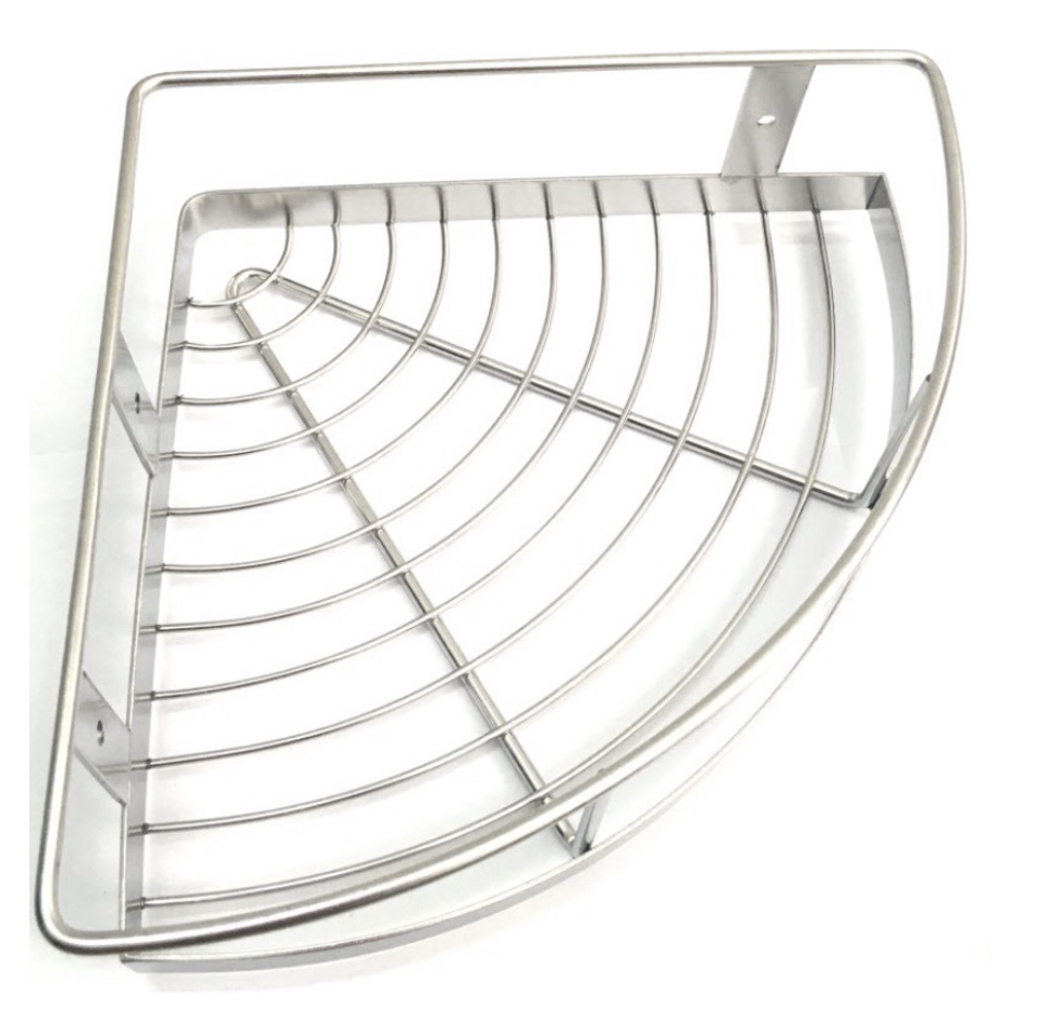 Kệ góc 1 tầng inox 304 - kệ góc inox phòng tắm 1 tầng - kệ nhà tắm - mã sp: pe 317