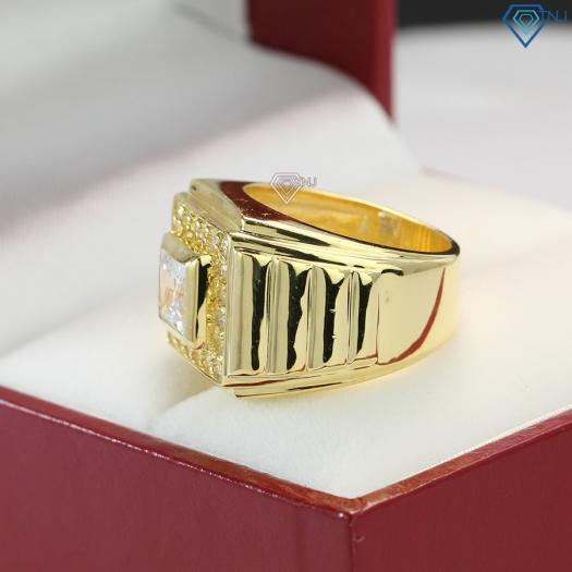 Nhẫn nam bạc thật xi vàng 18K NNA0097 - Trang Sức TNJ