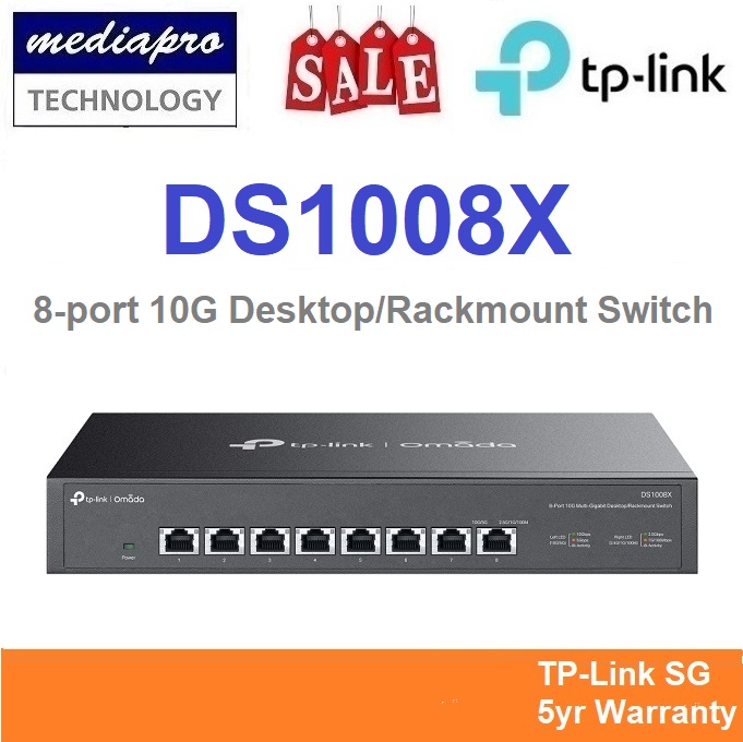 TP-LINK DS105X Omada 5-port 10Gbps Desktop Switch ( Mulit-Gigi 10G