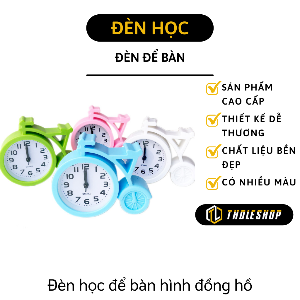 Đồng Hồ Để Bàn - Đồng Hồ Báo thức Hình Chiếc Xe Đạp Độc Đáo - Đồng Hồ Để Bàn Hình Dáng Dễ Thương