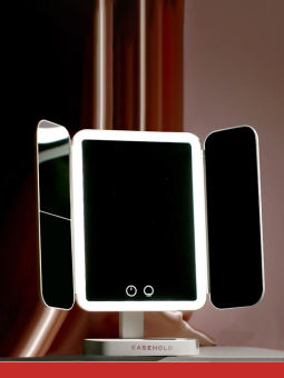 Gương Nhỏ Gọn Để Bàn Gia Đình Di Động, Gương Trang Điểm Thông Minh Để Bàn Trang Điểm Làm Đẹp Với Ánh Sáng