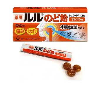Kẹo ngậm giảm đau họng Lulu 12 viên
