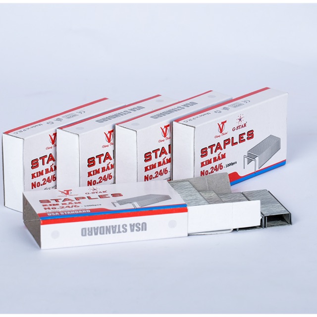 Lốc 10 hộp kim bấm số 3 gstar