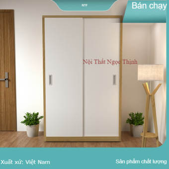 Tủ Quần Áo Cánh Lùa 1m2, TỦ QUẦN ÁO GỖ CÔNG NGHIỆP ĐẸP SANG TRỌNG