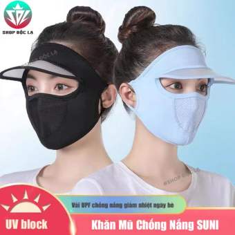 Khăn Mũ Bịt Mặt Chống Chống Nắng (SUNI Cap Ngắn) Vải UPF 50+ Lạnh Mát