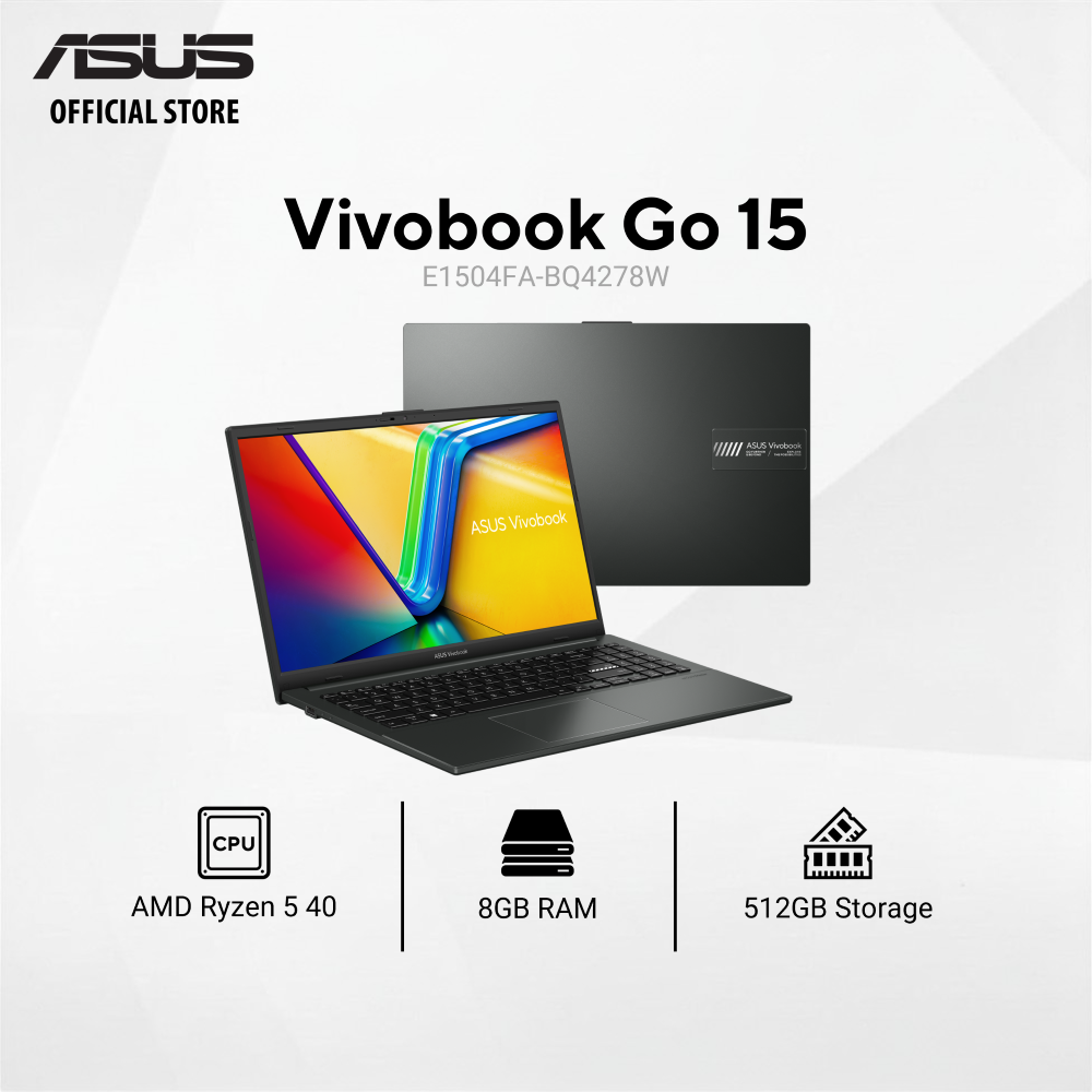 ASUS Vivobook Go 15 E1504FA-BQ4278W 15.6" Laptop 8...
