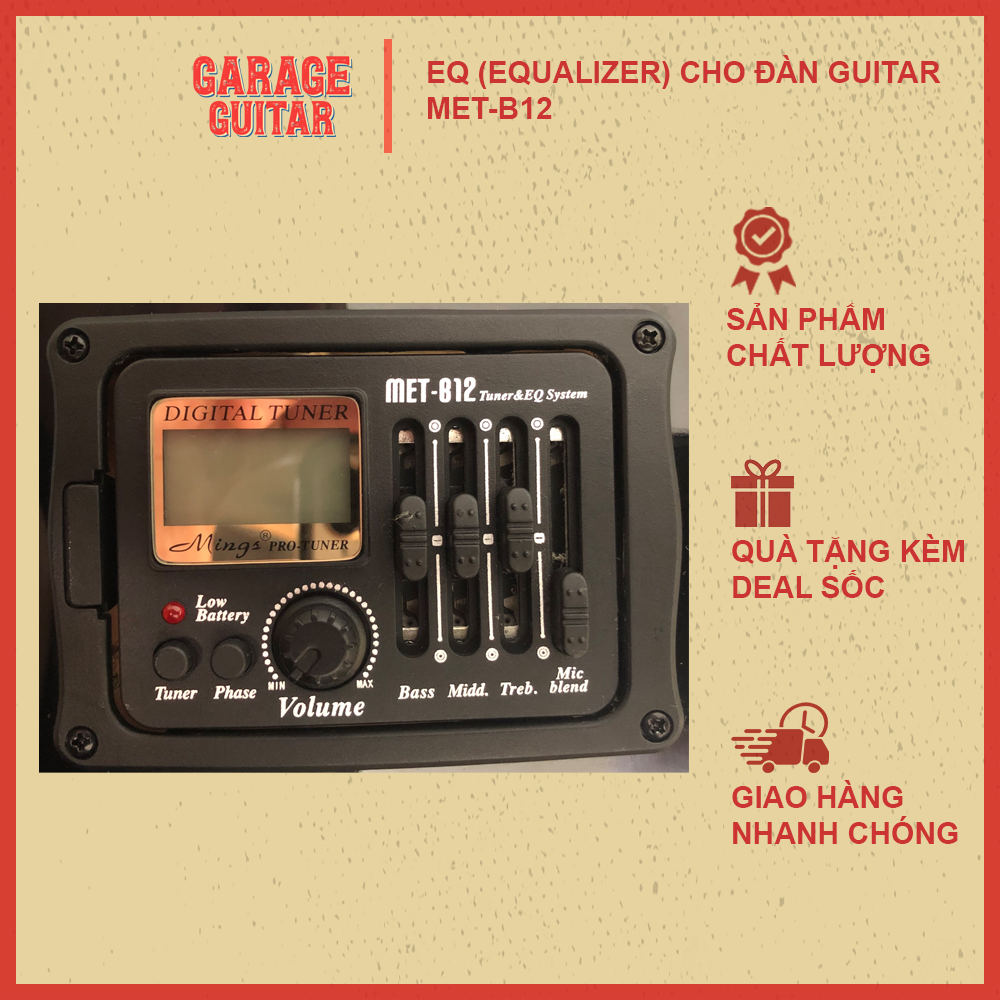 Eq guitar met-b12 - hỗ trợ lắp đặt tại garage guitar