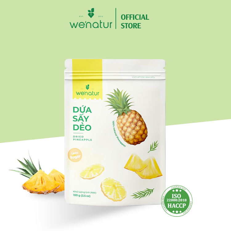 Dứa sấy dẻo tự nhiên we'natur 100g