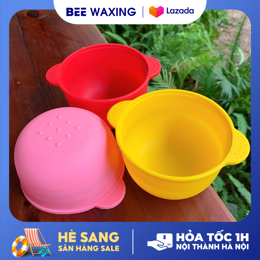 Chén nấu sáp wax silicon- bát nấu sáp wax chống dính