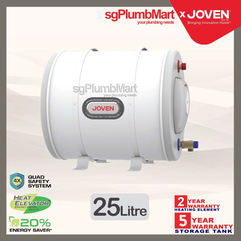 Joven x sgPlumbMart JSH38 Storage Water Heater JH38HE (Heat Elevator) Joven  Heater 38 Liters | Lazada Singapore