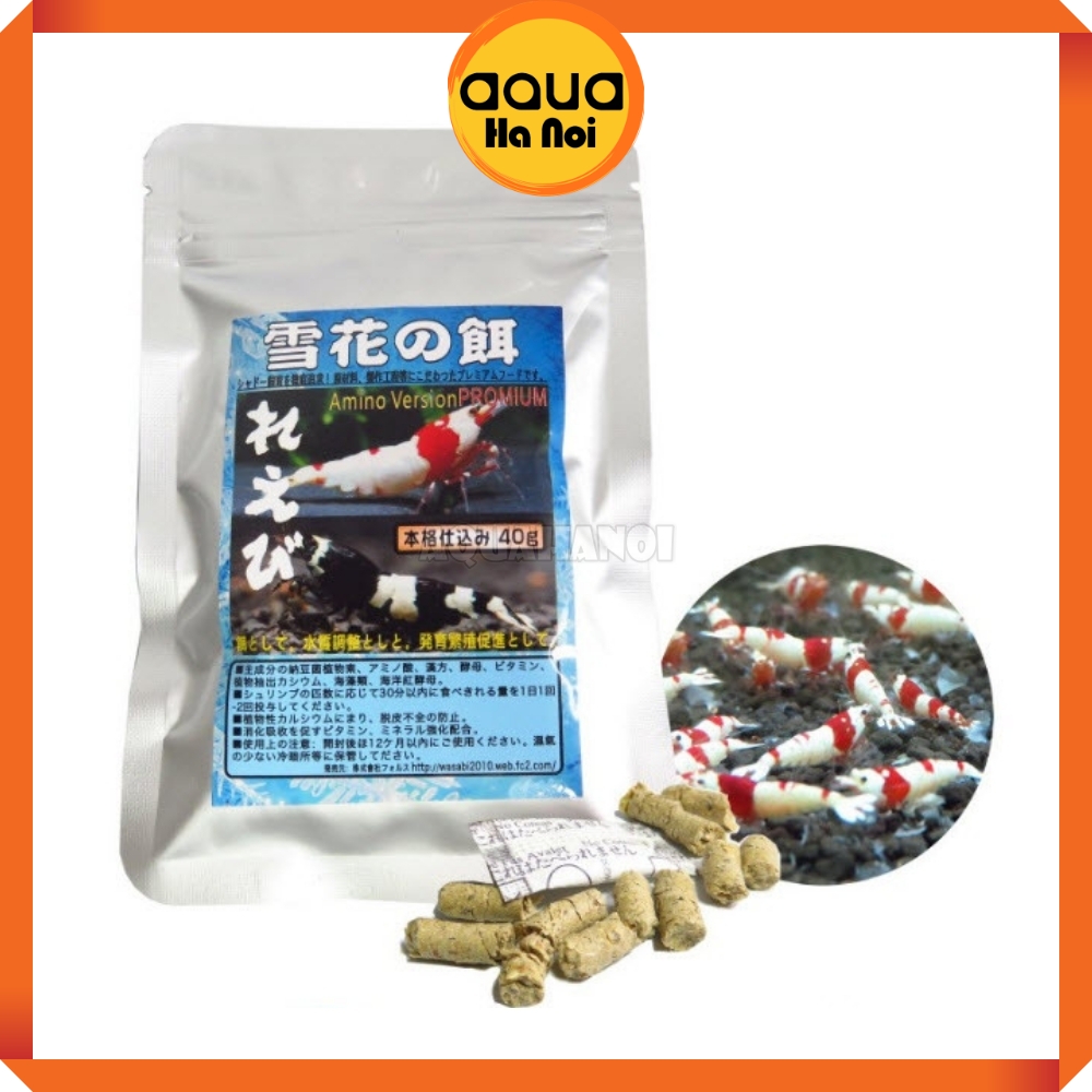 Thức ăn dặm cho tép Benibachi New Komb Food tảo bẹ ngũ cốc - Cám tép Nhật Bản - gói 40 gram