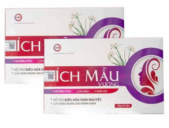 Viên uống điều hoà kinh nguyệt ÍCH MẪU VƯƠNG Giảm đau bụng kinh - Hộp 30v