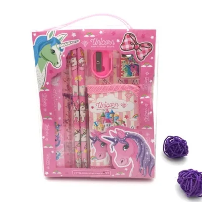 6PCS Children Stationery Set Pencil Eraser Rule Wallet Goodie Bag Birthday Gift Children Day Gift (4)
