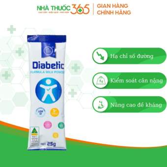 Sữa Gói Hoàng Gia Úc ROYAL AUSNZ Diabetic Formula 25g Hỗ Trợ Hạ Đường Máu Dành Cho Người Tiểu Đường