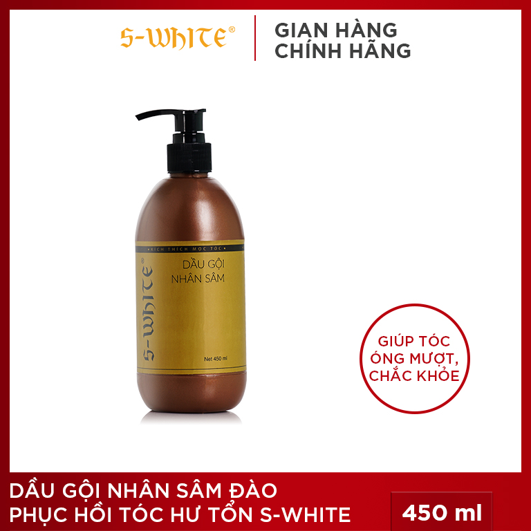 Dầu gội nhân sâm đào s-white 450ml