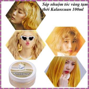 Sáp Nhuộm Đổi Màu Tóc Vàng Tạm Thời KALANXUAN 100ml/Hộp